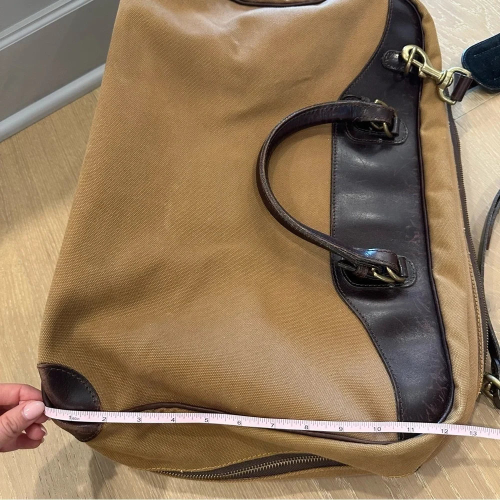 Vintage Land Rover Duffle Bag Messenger Bag  Shoulder Bag Leather Travel Case